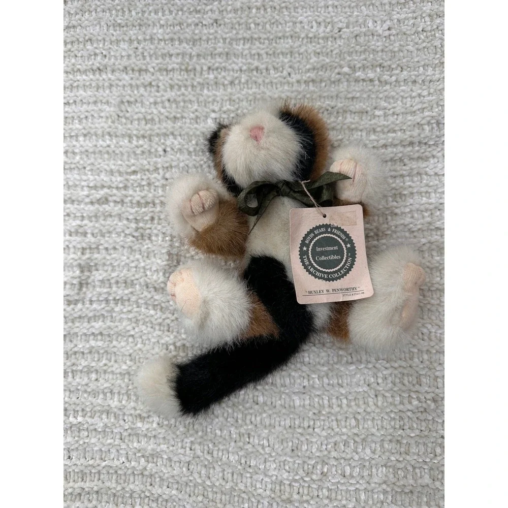 Boyds Bears Plush Huxley W Penworthy Calico Cat Vintage‎ Stuffed Animal Toy 8